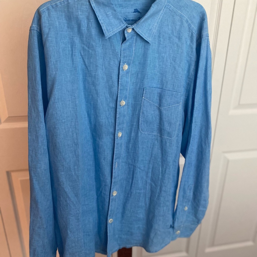Tommy Bahama Blue Casual Button Down Shirt